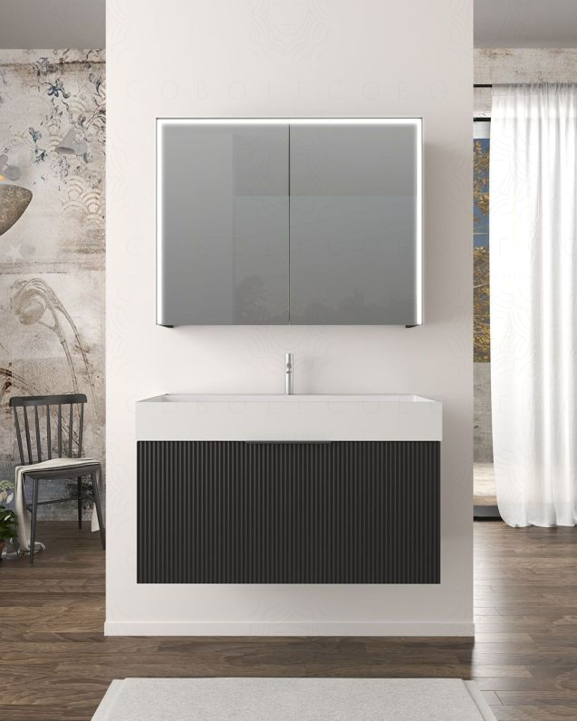 copy of Mobile bagno sospeso Elite cm 90 bianco opaco plissé e copy of Mobile bagno sospeso Elite cm 90 bianco opaco plissé e