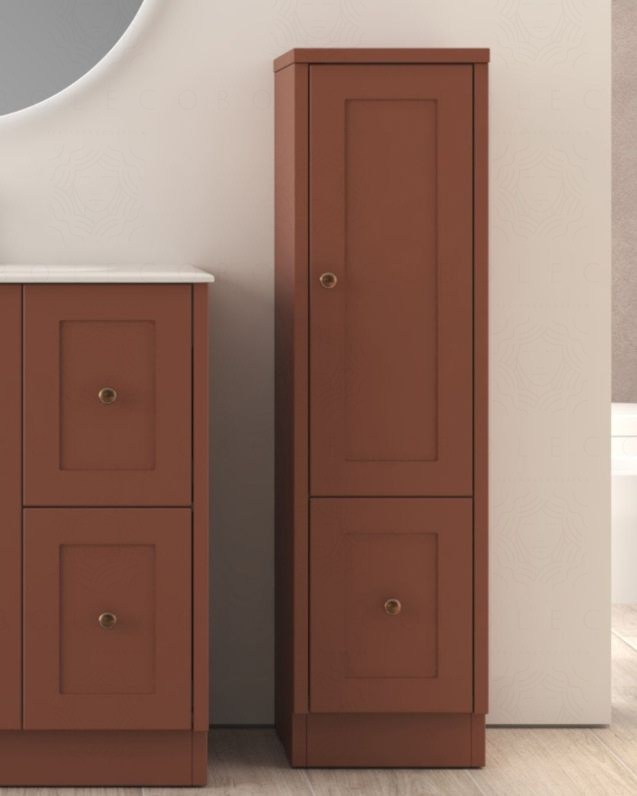 Colonna bagno a terra Matilde cotone cm 34x125 con 1 anta e 1 Colonna bagno a terra Matilde cotone cm 34x125 con 1 anta e 1