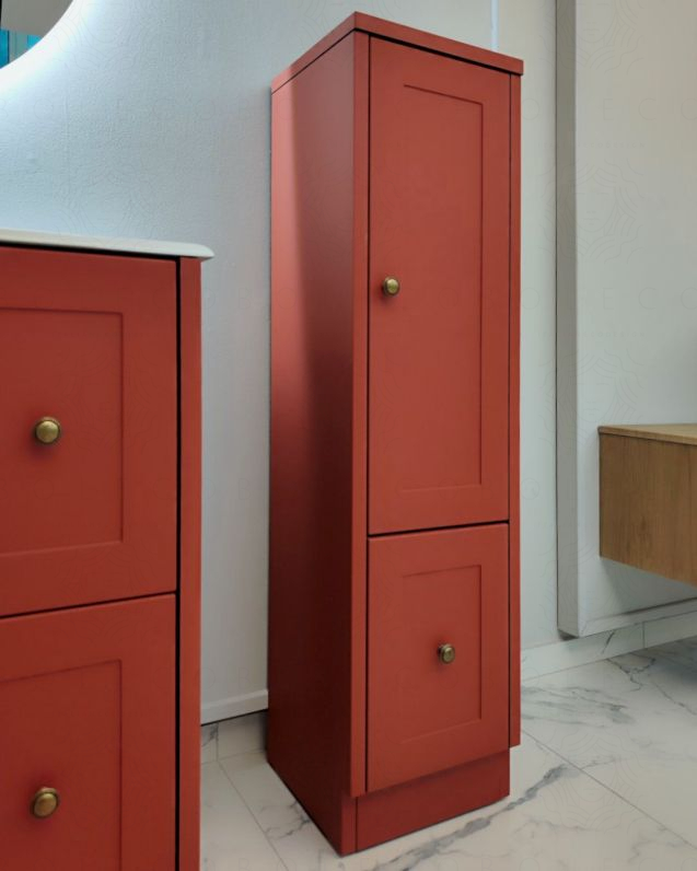 Colonna bagno a terra Matilde cotone cm 34x125 con 1 anta e 1