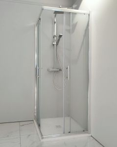 Box doccia quadrato cristallo temperato 6 mm - 90x90 cm