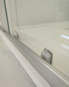 Box doccia 80x90 cm rettangolare cristallo scorrevole