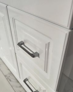 Mobile bagno a terra Claudia 120 cm bianco lucido e lavabo