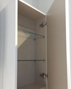 Colonna bagno sospesa cm 35x140 bianco opaco 1 anta soft close