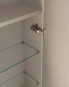 Colonna bagno sospesa cm 35x140 bianco opaco 1 anta soft close