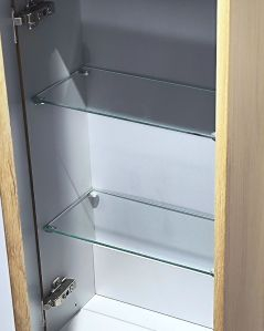 Colonna bagno sospesa cm 35x140 rovere naturale 1 anta soft