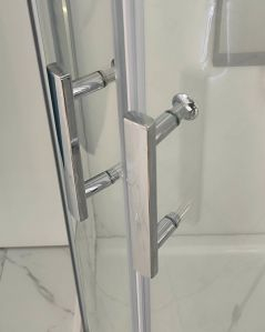 Box doccia semicircolare cristallo temperato 6 mm, cm.100x100