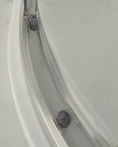 Box doccia semicircolare cristallo temperato 6 mm, cm.100x100