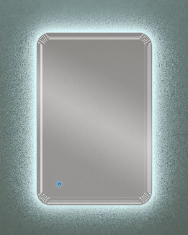 Specchio led con sensore touch e anti-appannamento, cm.60x90 Specchio led con sensore touch e anti-appannamento, cm.60x90