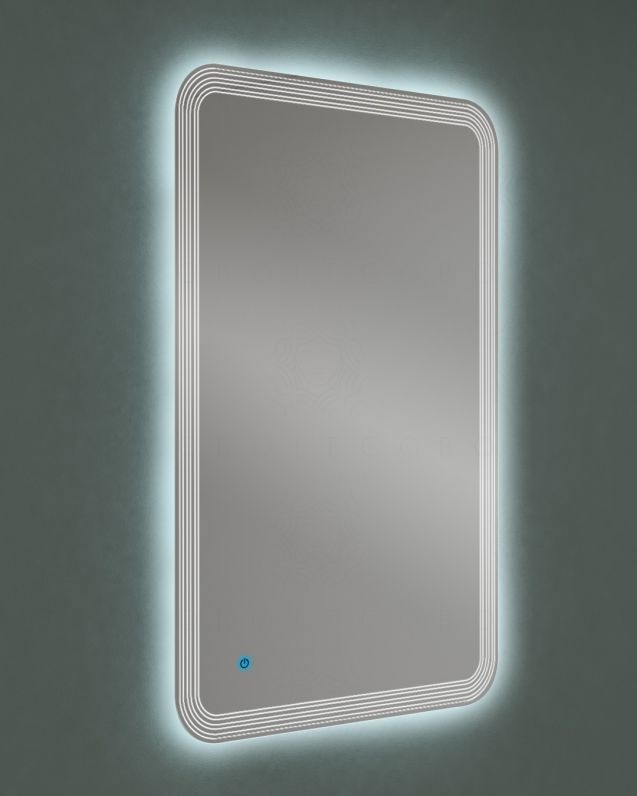 Specchio led con sensore touch e anti-appannamento, cm.60x90 Specchio led con sensore touch e anti-appannamento, cm.60x90