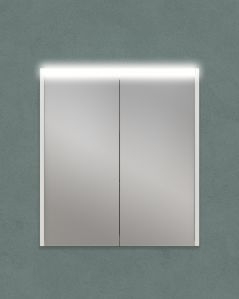 Specchio contenitore con presa ed interruttore, cm.60x67