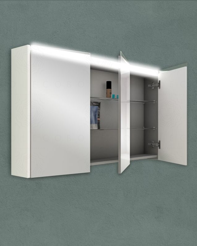 Specchio contenitore con presa ed interruttore, cm.120x67 Specchio contenitore con presa ed interruttore, cm.120x67