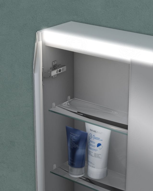 Specchio contenitore con presa ed interruttore, cm.120x67 Specchio contenitore con presa ed interruttore, cm.120x67