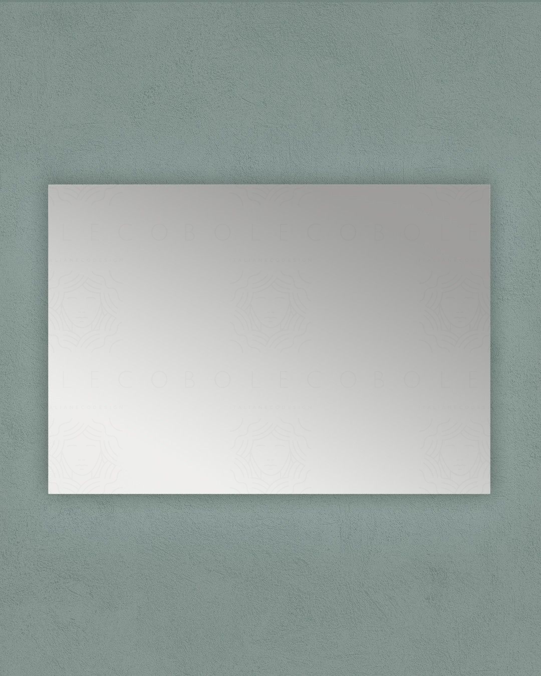 Specchio rettangolare, cm.100x70 reversibile
