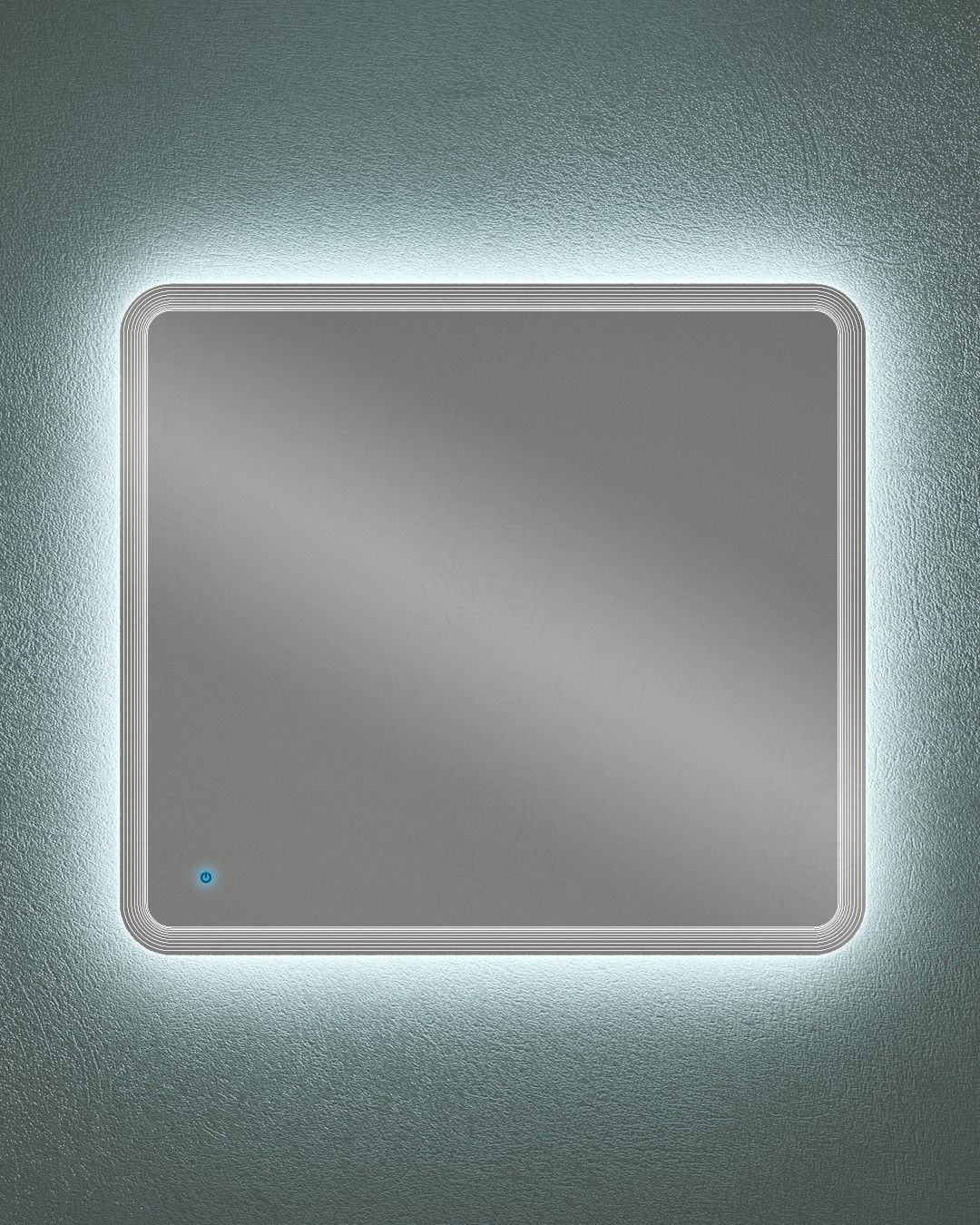 Specchio led con sensore touch, cm.100x90
