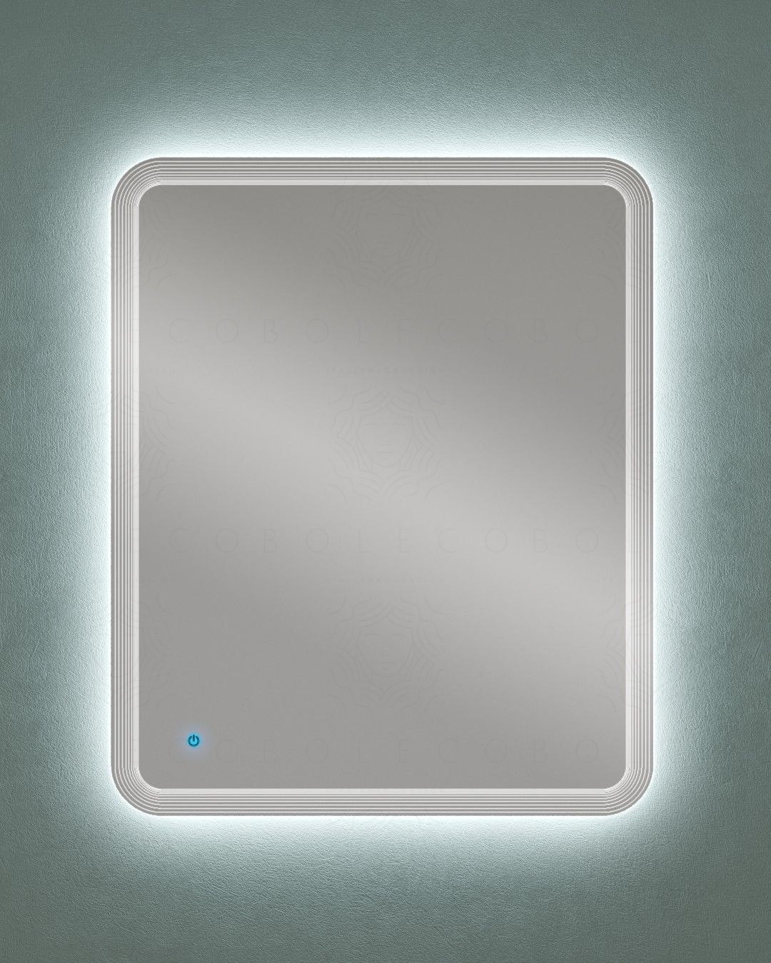Specchio led con sensore touch, cm.74x90 Specchio led con sensore touch, cm.74x90