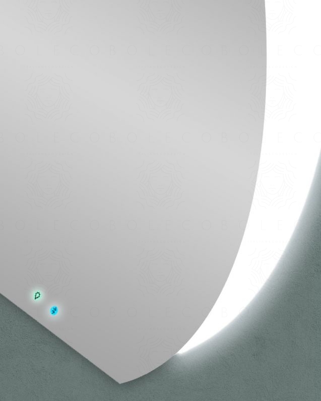 Specchio led con sensore touch e bluetooth, cm.109x98 Specchio led con sensore touch e bluetooth, cm.109x98