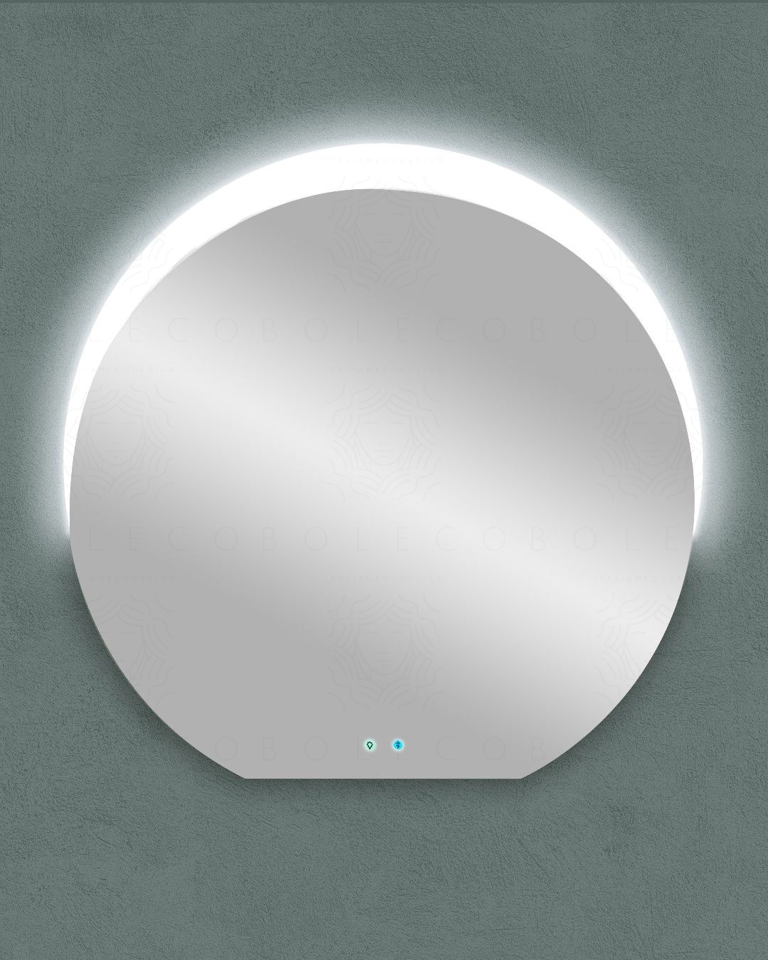 Specchio led con sensore touch e bluetooth, cm.100x100 Specchio led con sensore touch e bluetooth, cm.100x100