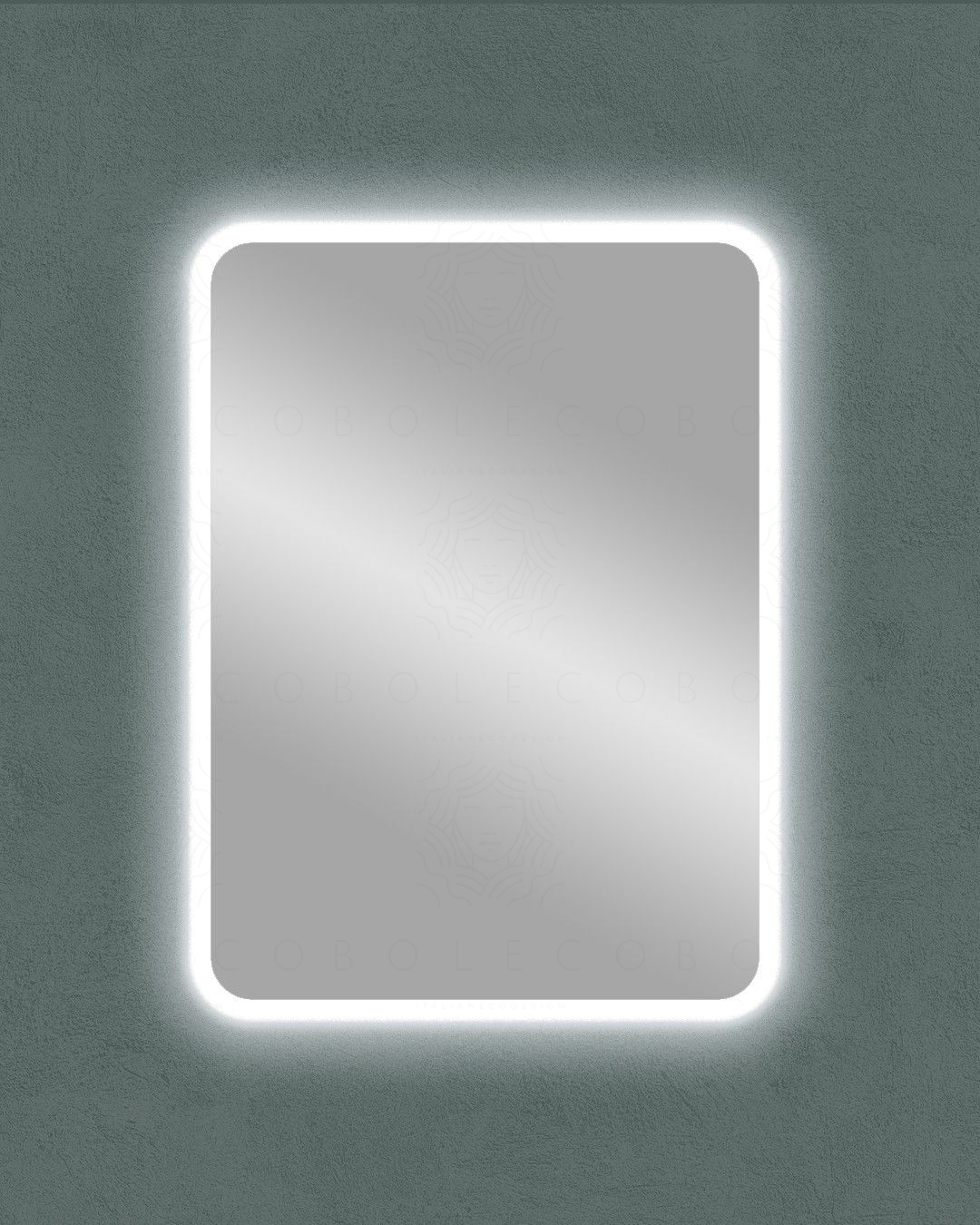 Specchio led con anti-appannamento, cm.60x95