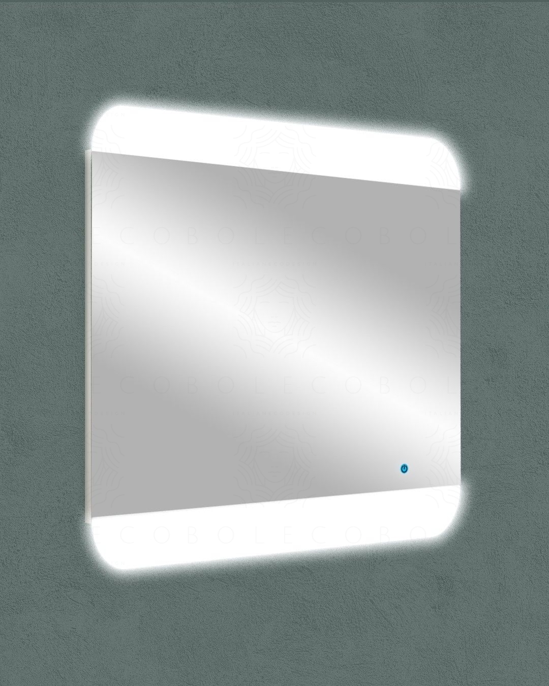 Specchio led con sensore touch, cm.80x70