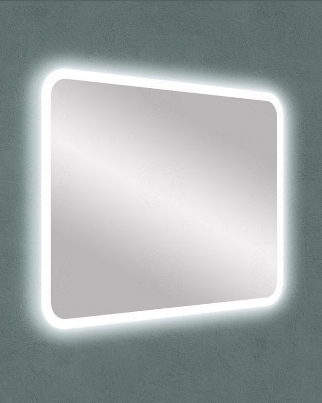 Specchio led con anti-appannamento, cm.95x70