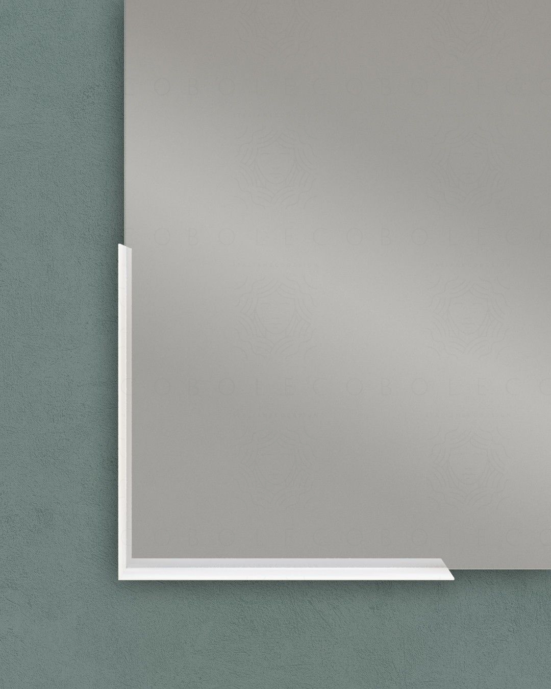 Mensola in metallo per specchio, cm.30x30