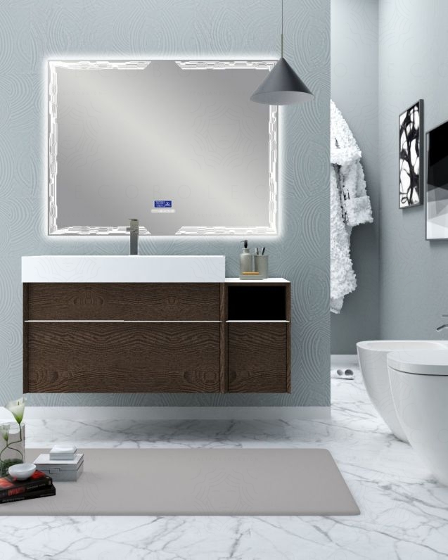 Mobile bagno sospeso Diadema cm.120 con specchio led Mobile bagno sospeso Diadema cm.120 con specchio led
