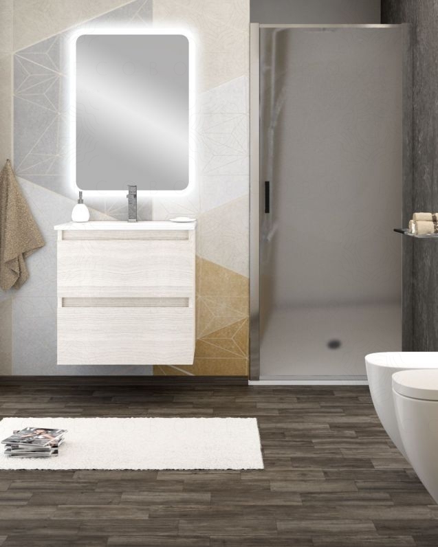 Mobile bagno sospeso Imperial cm.60 con specchio led