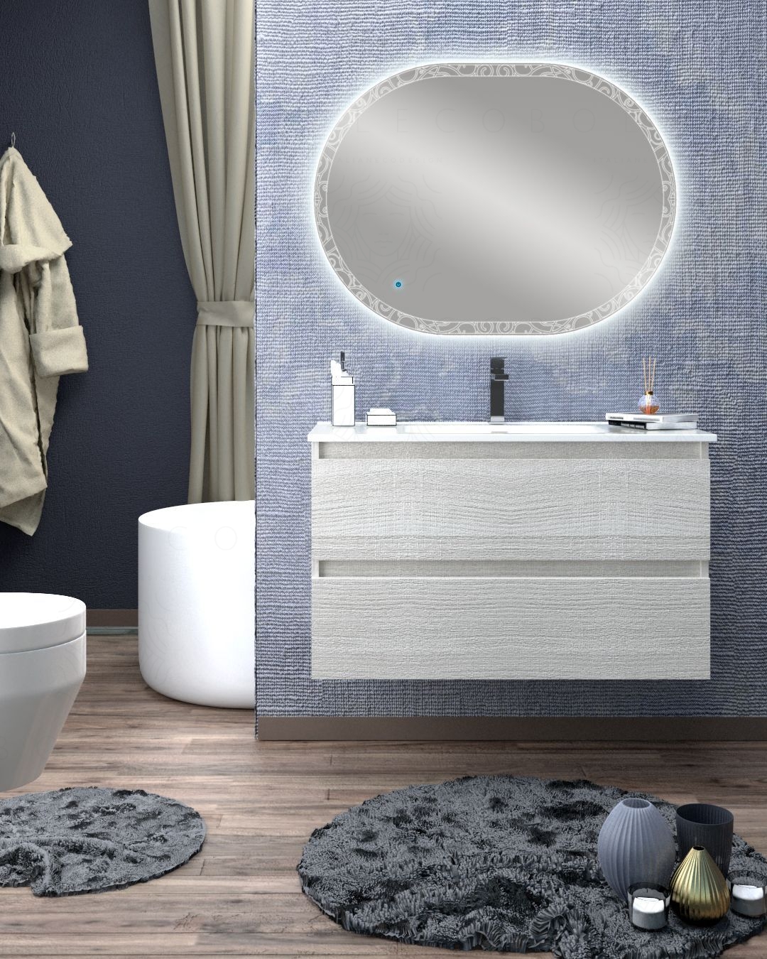 Mobile bagno sospeso Imperial cm.100 Mobile bagno sospeso Imperial cm.100