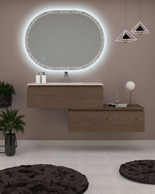 Mobile bagno sospeso Giava con cassettiera, cm.150 Mobile bagno sospeso Giava con cassettiera, cm.150