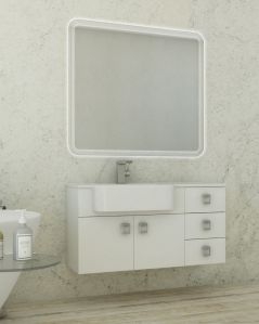 Mobile bagno sospeso Ariel cm.100 completo di specchio