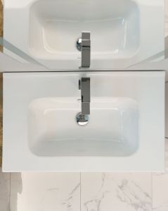 Mobile bagno sospeso Giava con cassettiera, cm.90 e specchio