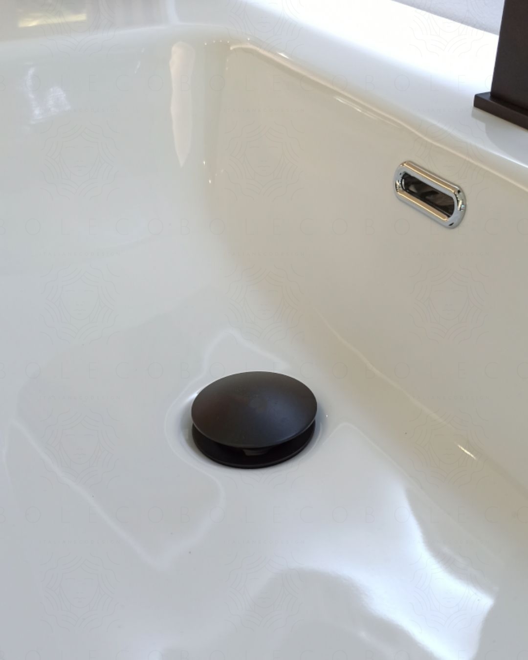 Mobile bagno sospeso Giava con cassettiera, cm.150 e specchio