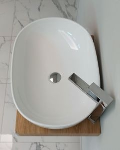 Mensolone bagno cm.60 completo di staffe regolabili e lavabo in