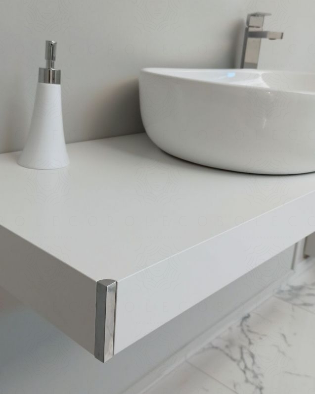 Mensolone bagno cm.120 completo di staffe regolabili e lavabo Mensolone bagno cm.120 completo di staffe regolabili e lavabo