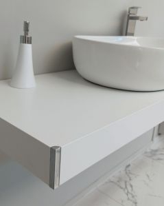 Mensolone bagno cm.120 completo di staffe regolabili e lavabo