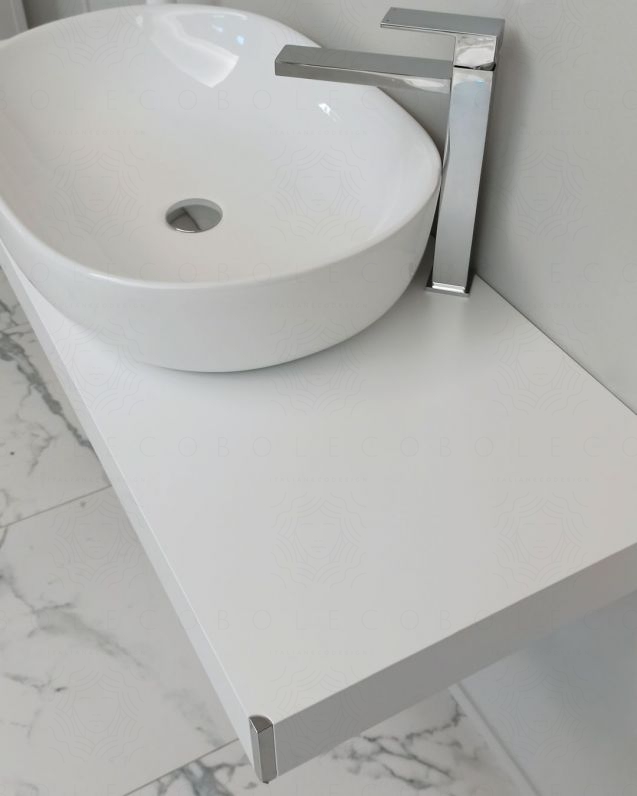 Mensolone bagno cm.120 completo di staffe regolabili e lavabo Mensolone bagno cm.120 completo di staffe regolabili e lavabo
