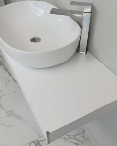 Mensolone bagno cm.120 completo di staffe regolabili e lavabo