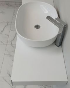 Mensolone bagno cm.120 completo di staffe regolabili e lavabo