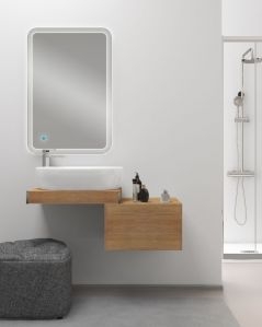 Mensolone bagno da cm.85 a cm.110, completo di staffe