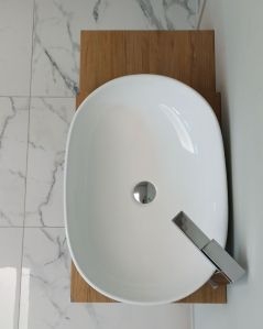 Mensolone bagno da cm.85 a cm.110, completo di staffe