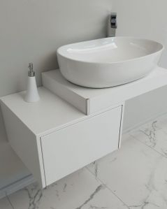 Mensolone bagno da cm.85 a cm.110, completo di staffe