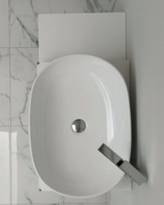 Mensolone bagno da cm.85 a cm.110, completo di staffe