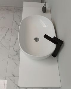 Mensolone bagno da cm.120 a cm.170, completo di staffe