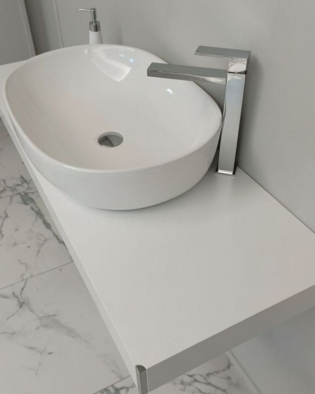 Mensolone bagno da cm.120 a cm.170, completo di staffe Mensolone bagno da cm.120 a cm.170, completo di staffe