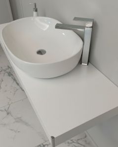 Mensolone bagno da cm.120 a cm.170, completo di staffe