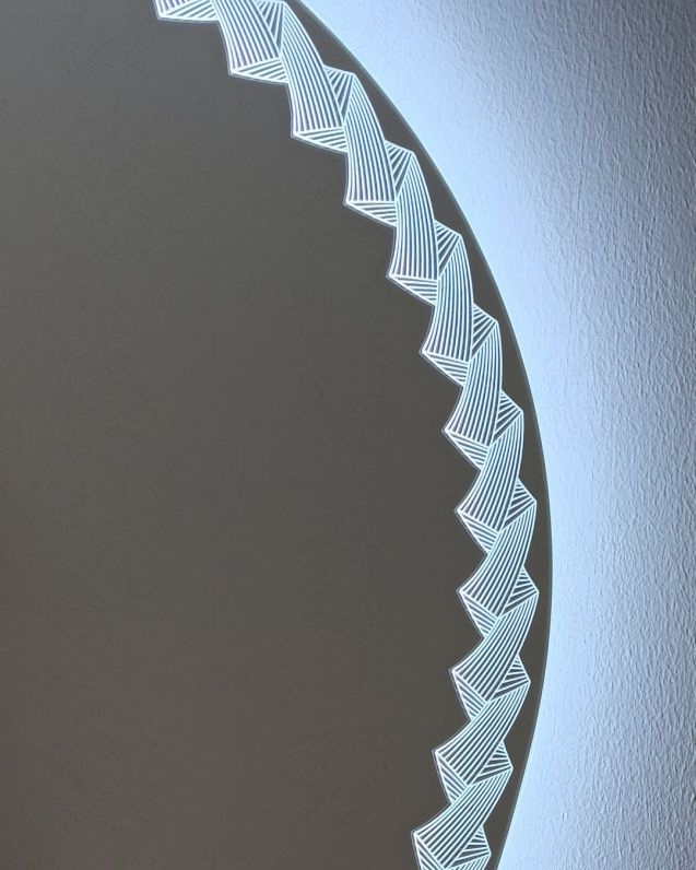 Specchio led ovale cm.75x98