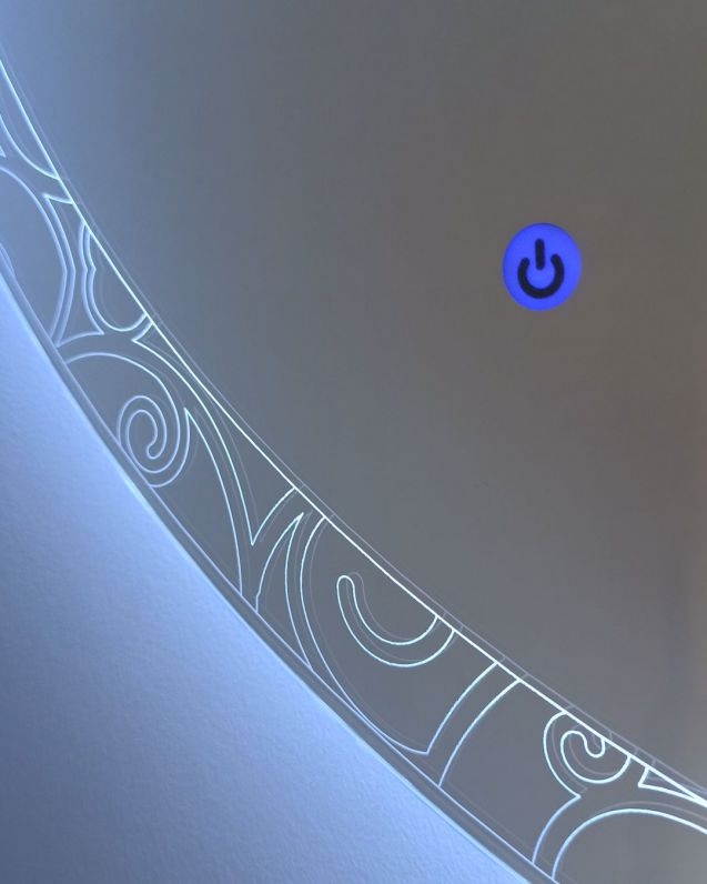 Mobile bagno Alaska con piedi, cm.100 e specchio led Mobile bagno Alaska con piedi, cm.100 e specchio led