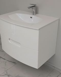 Mobile bagno sospeso Lady, curvo, cm.74