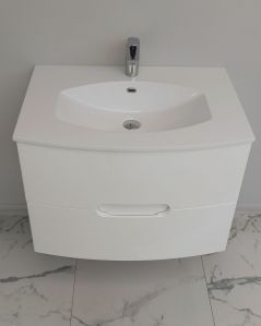 Mobile bagno sospeso Lady, curvo, cm.74