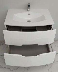 Mobile bagno sospeso Lady, curvo, cm.74